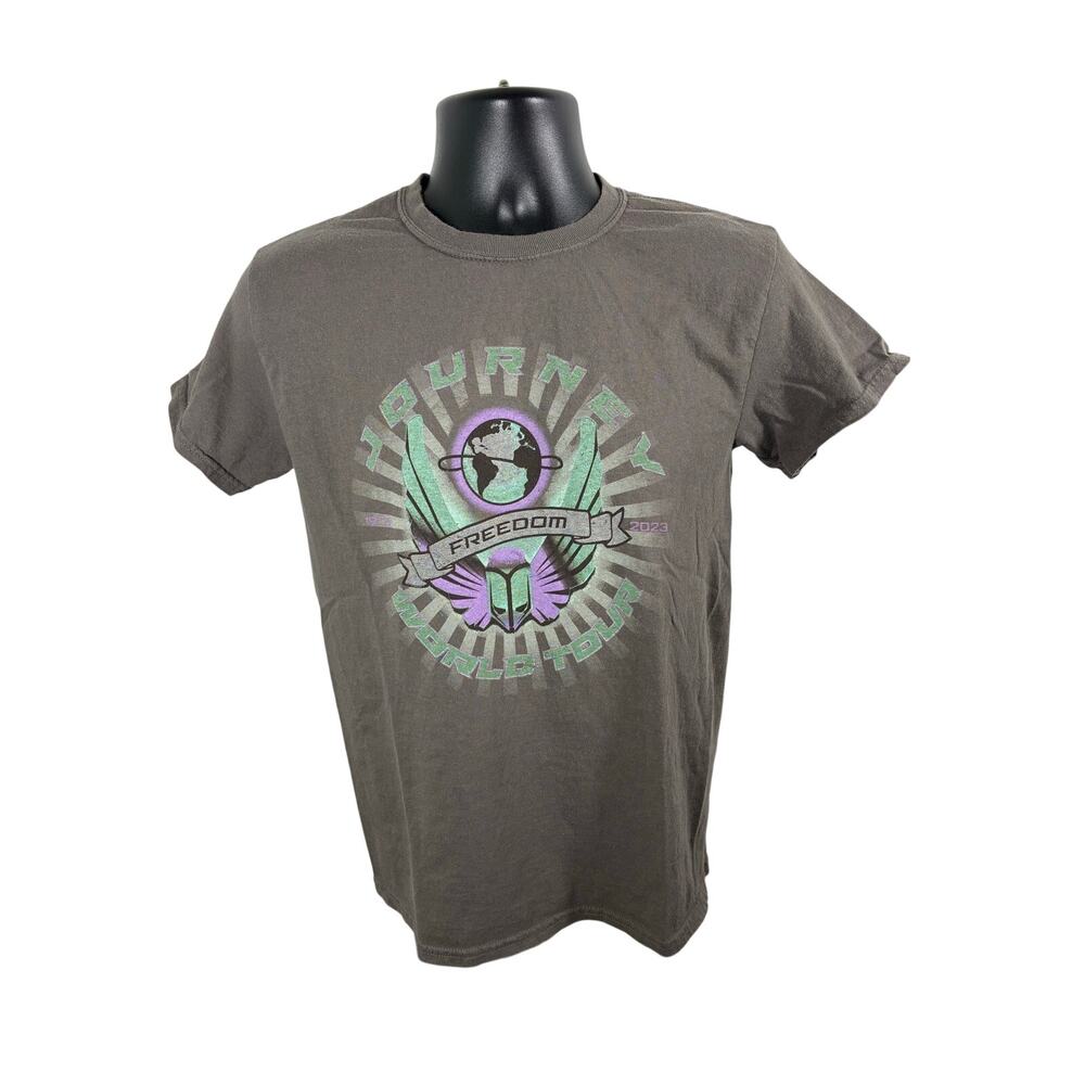 Journey Freedom World Tour 2023 T Shirt XS Gray Concert Band Tee